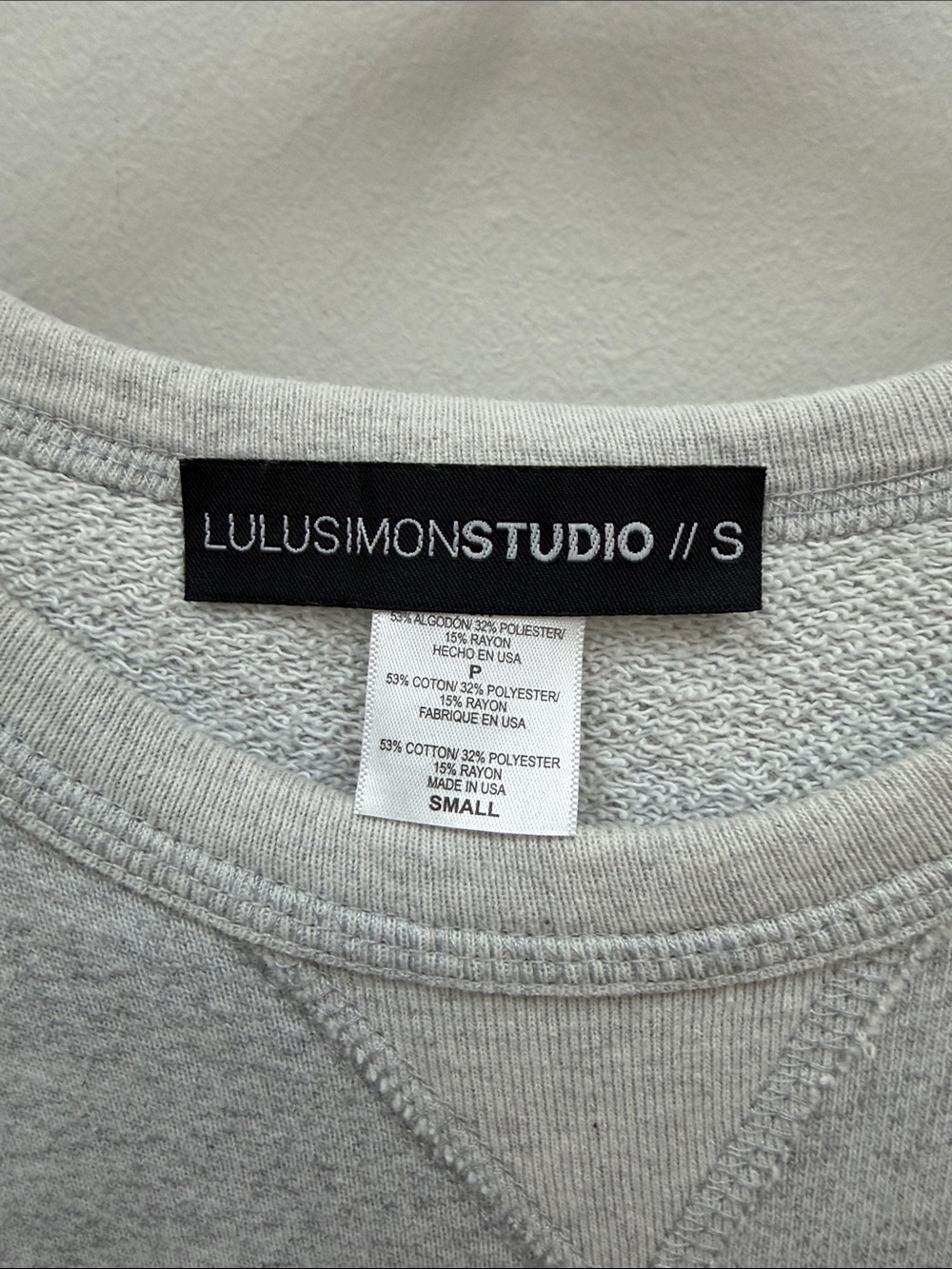 LuluSimon Studio Gray Crewneck with Easy Tiger Graphics Sz Small!! - Picture 3 of 4
